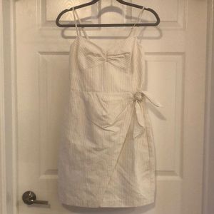 NWT Rebecca Taylor Pinstripe Wrap Dress